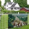 2D Triumphal Entry Backdrop, Palm Sunday Procession Scene Background for Christian Home Decor