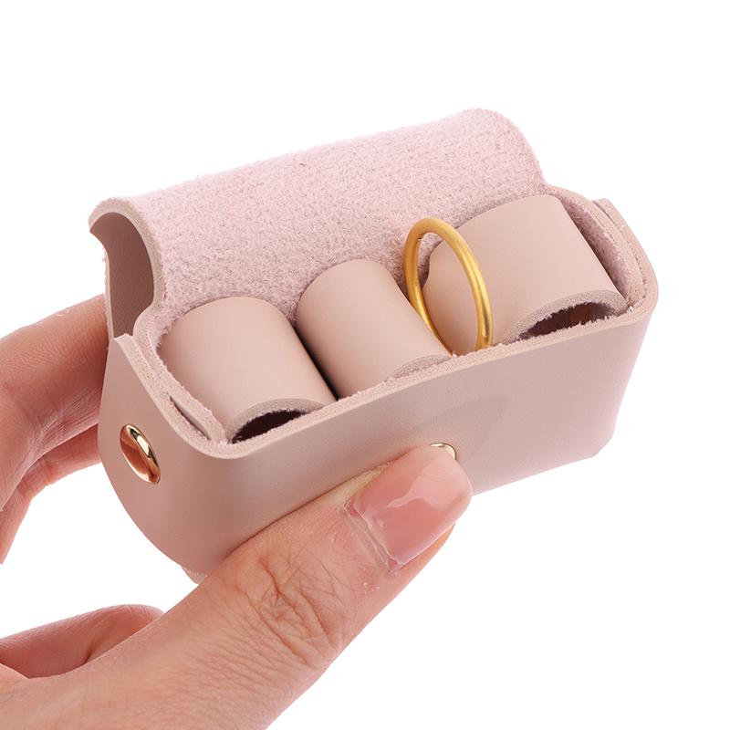 1Pc Mini Wedding Leather Ring Box For Proposing Dog Collar Pendant Ring Box Engagement Wedding Ring Storage Box