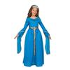 Déguisement Princesse Médiéval Bleu - Disfrazzes - Pour Fille - Robe Et Diadème - Intérieur - 3 Ans+