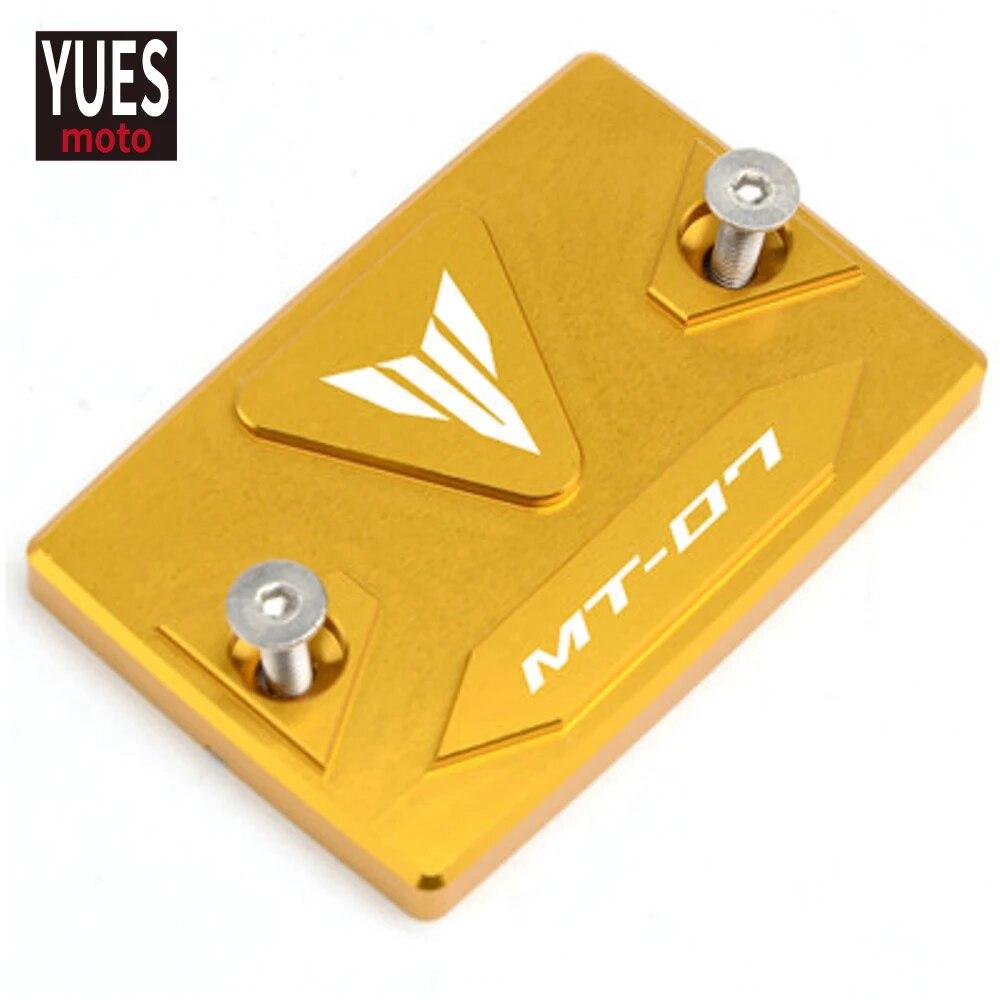 Motorcycle Accessories CNC Front & Rear Brake Fluid Cylinder Master Reservoir Cover Cap For Yamaha MT-07 MT 07 Mt07 2014-