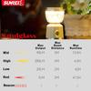 SUNREI Mini LED Lantern, Sandglass, 250 Lumens, Magnetic Hook, Hourglass Sunray (White)