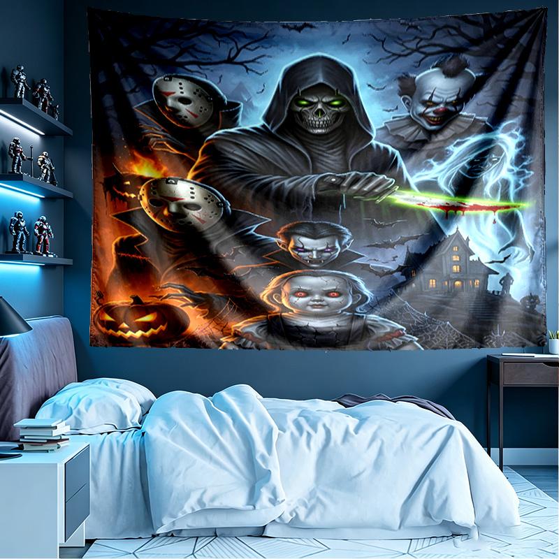 Jason Voorhees Print Tapestry, Lightweight Wall Hanging, for Bedroom, Dorm, Living Room, Home Art Decor, Birthday Christmas Gift for Friends