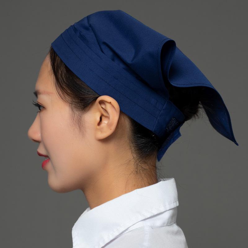 Unisex Chef & Waiter Headscarf Cap for Kitchen Hygiene