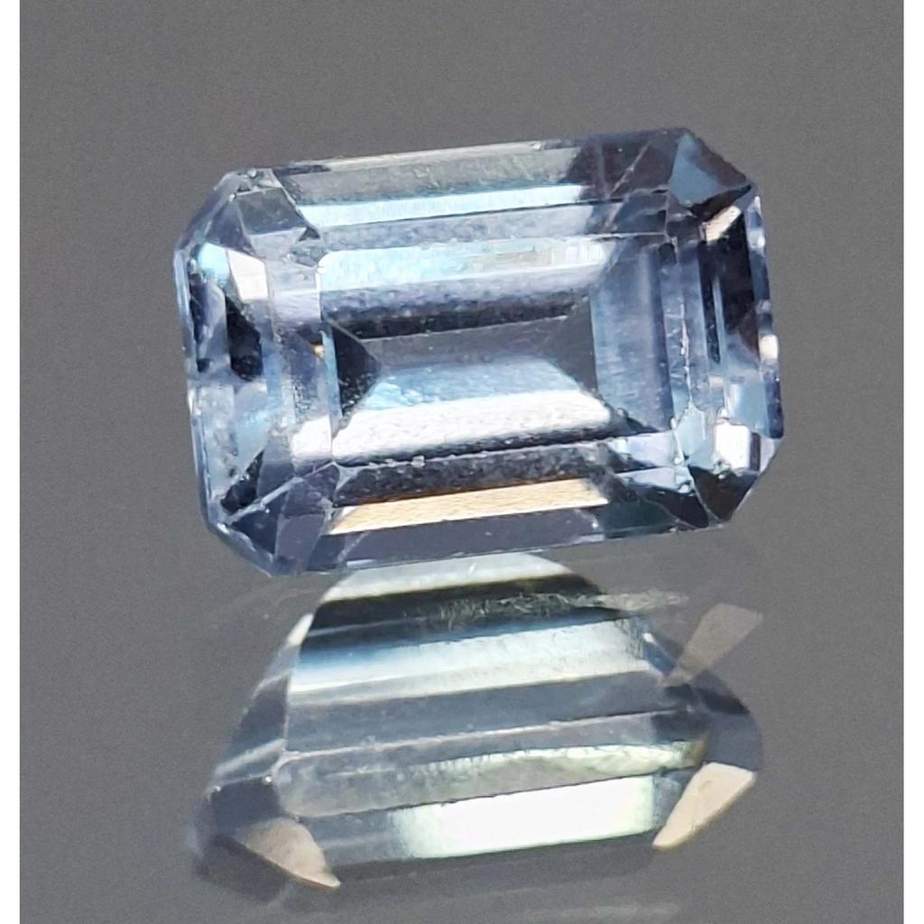 Aquamarine Sky Blue Natural 8-10 Ct Emerald Cut Fabulous Certified Gemstone