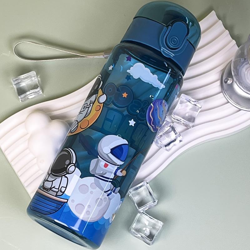 780ML Cute Cartoon Motorcycle Sports Water Bottle Comes with Sealed, Bouncy Lid and Carrying Strap. Ideal for Outdoor Activities