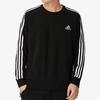 Adidas Set Original Larg Bluza de Trening cu Mânecă Lungă în Dungi și Pantaloni Femei Seturi Negru GK9078JV9943