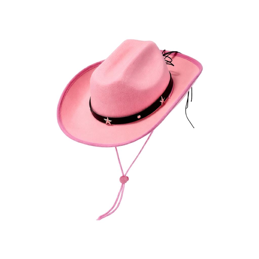 Kids Hat with Star Decoration and Chin Strap for Dress-Up Play