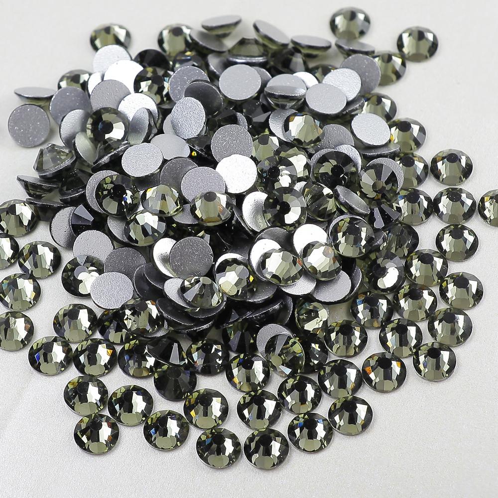 Crystal Ab Mixed Size Ss3-ss20 Bulk Package Non Hotfix Rhinestones Flat Back Rhinestones for Nail Art