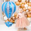 2Pcs Creative Hot Air Balloon Aluminum Foil Balloons High Quality Party Balloon Decor Set for Birthday Party Photo Background