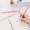 2Pcs Flamingo Silicone 0.5mm Gel Pen Student Stationery School Supply Black Ink