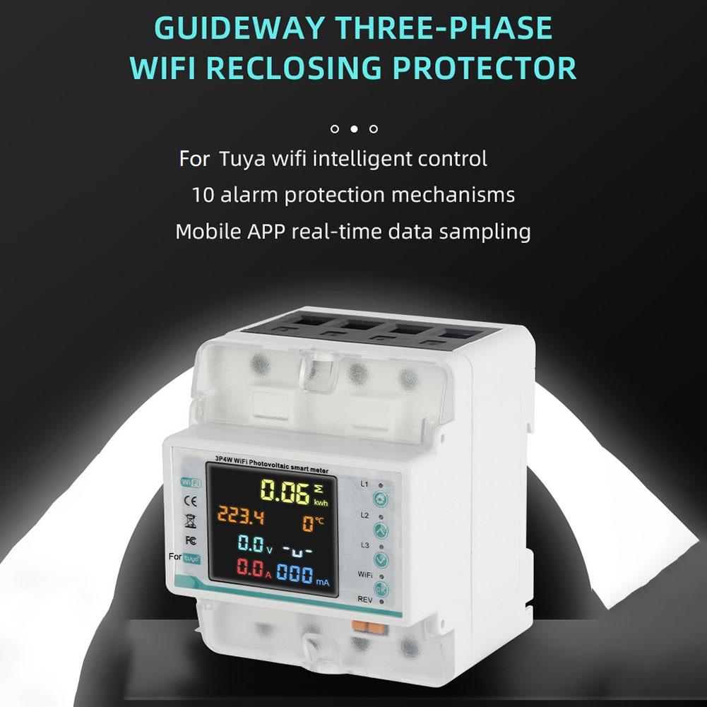 Analyzer Rated Voltage AC380V Smart Energy Monitoring DIN-Rail Mounted Leakage Protection Overcurrent Protection