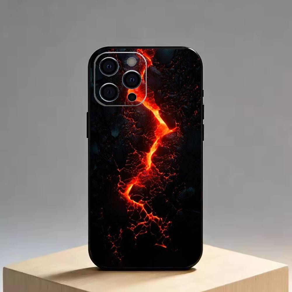 Volcano Phone Case Silicone Soft For IPhone 17 16 15 14 13 12 11 X XR Plus Pro Max Plus