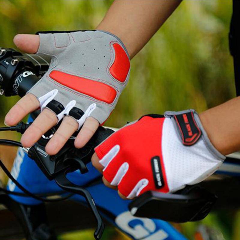 Cycling Anti-slip Half-fingers Gloves Shockproof Nylon Sports Gloves