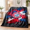 Bayern Munich Printed Flannel Blanket Warm Comfort Bed Throw For Indoor Home Decoration