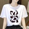 Modal Fabric Female Print Summer New Simple Cartoon Pattern T-shirt Harajuku Casual Short Sleeve T-shirt Summer New Streetwear