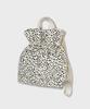 A By A Pebble Leopard Print Mini Drawstring Backpack Ivory