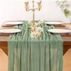 90x180/300cm Gauze Tablecloth Rustic Country Cheesecloth Table Setting  Beach Wedding