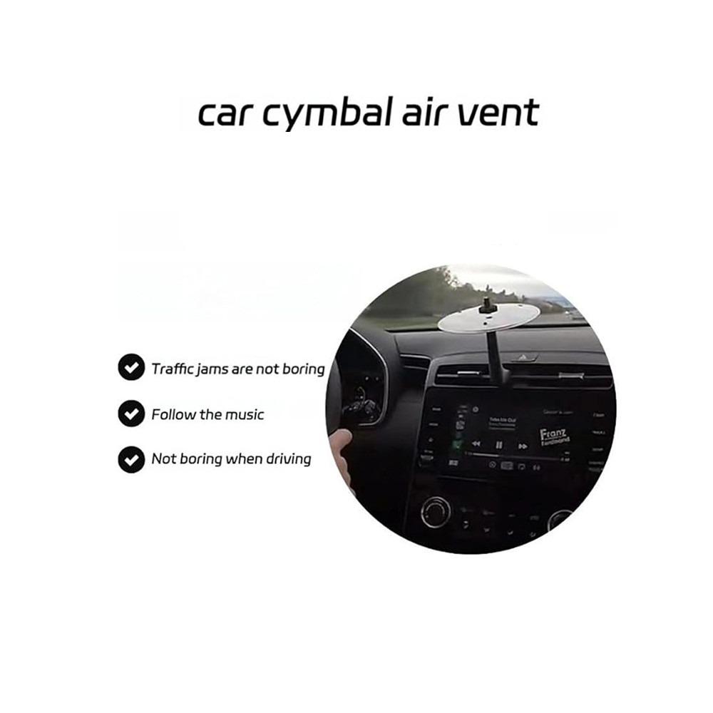 Musical Car Cymbal Air Vent Mount Anti-Stress Driving Entertainment Tool