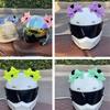 2Pcs Bowknot Motorcycle Hat Decoration 3D Moto Helmet Ears Moto Helmet Decoration  Riding Sking