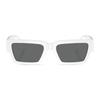 Versace Temple Logo Decoration Acetate Square Sunglasses Women's White 9328758 VE445931487-white 54