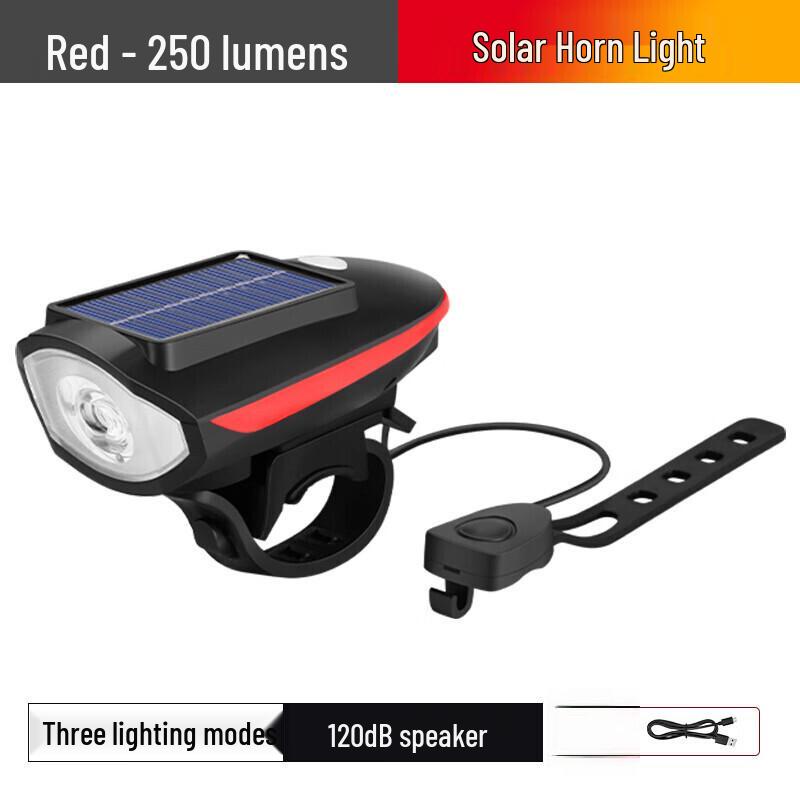 Solar Charging Bicycle Headlight