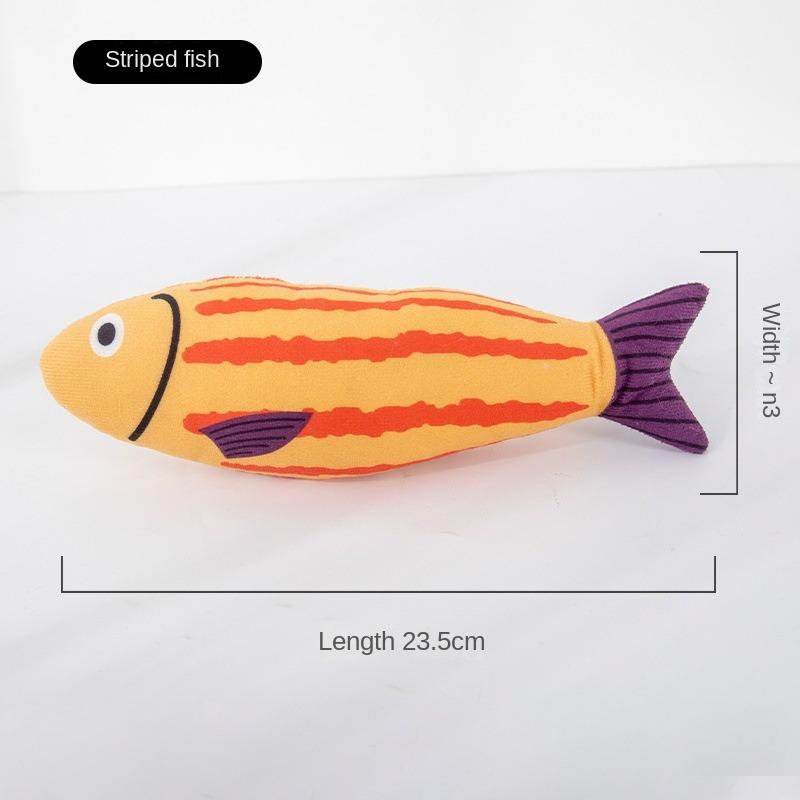 1Piece Creative Cat Toy Fish Shape Bite Resistant Catnip Cat Toy Pet Chew Toys Pet Interaction Supplies Cat Favors