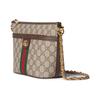 Gucci Ophidia Double G Logo Zipper Closure Canvas And Leather Crossbody Bag Mini Women bags Beige Ebony 781397-96IWG-8745