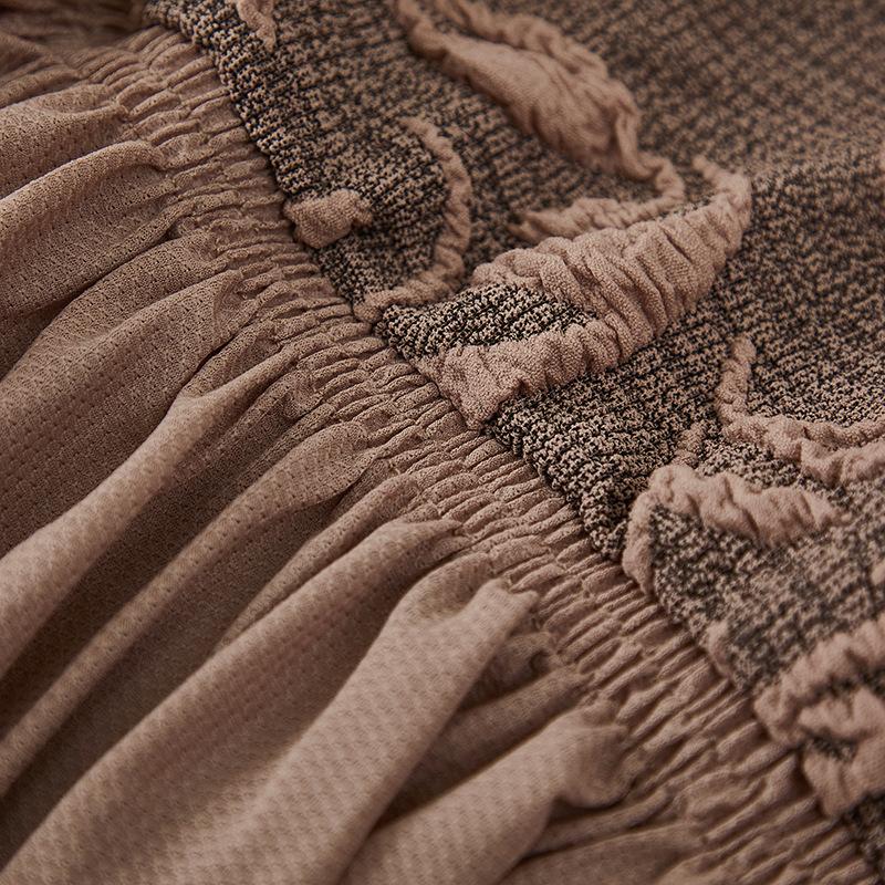 Thickened Knitted Jacquard Sofa Bedspread Skirt Sofa Cover Armless Sofa Cover Foldable