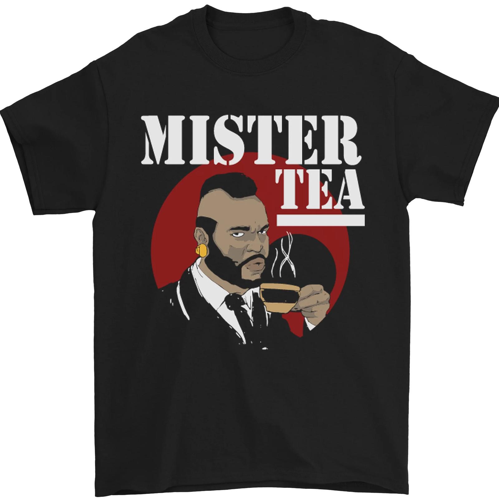 Mister Tea Funny Parody Mens T-Shirt 100% Cotton L
