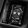 Stainless Steel Strap Luminous Calendar Men'S Watch Automatic Quartz Watch