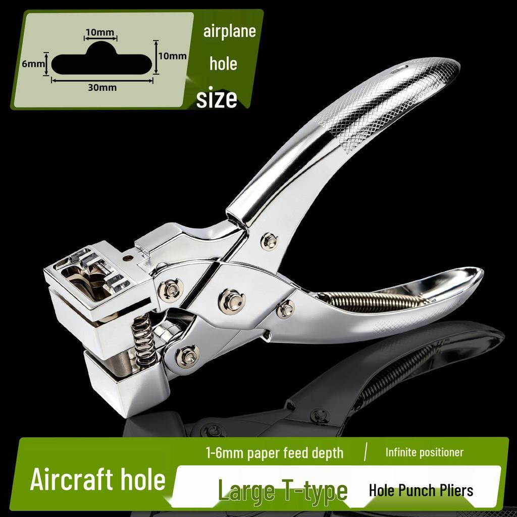 'Triangle Hole Punch Pliers for PVC & Cardboard Hanging Hooks'