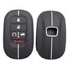 Silicone Key Fob Cover Compatible With - Honda Accord Civic Hr-V Cr-V Pilot Sport Si Ex Ex-L Touring 5 Buttons Car Key