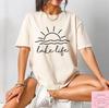 2026 Summer Womens Lake Life Print TShirt Unisex Cotton and Breathable Short Sleeve Oversized Loose Casual