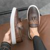 Casual Leather Men Casual Shoes Fashion Flats Moccasins Soft Breathable Man Tassels Loafers Business Loafers Shoes Driving Shoes