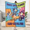 Halloween Bluey Gang Blanket Soft & Cozy Suitable for Sofa Couch Bed Four Seasons Multipurpose Modern Style Birthday Christmas Gift Blanket