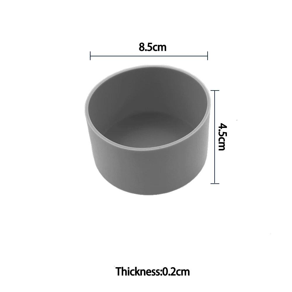 1 Stück 8,5 cm weiche Silikon-Becherbodenhülle Schutzhülse für Glaswasser-Teeflasche Anti-Schaden-Zubehör