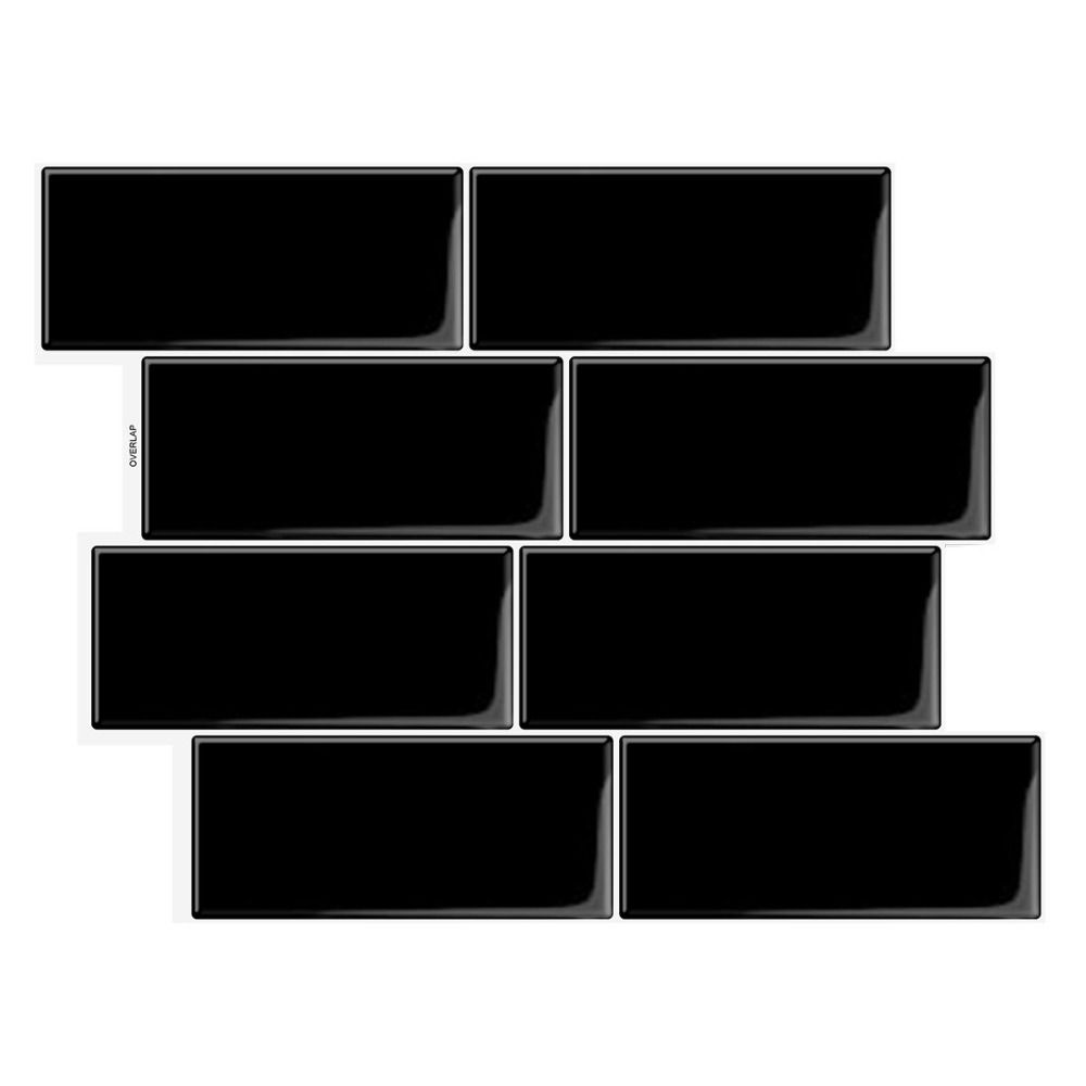 Durable DIY Wall Sticker Waterproof Removable Wallpaper 3D Subway Tile Wall Art Kitchen