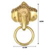 Brass Elephant Door Knock for Main Door | Antique Finish |  Elegant Home Entrance Décor | Durable & Stylish Front Door Accessory (3) | Pack of 1