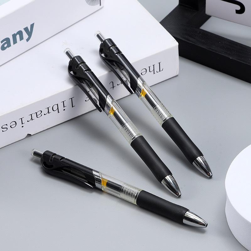 K35 Click Gel Pen: 0.5mm Black/Red for Students & Office