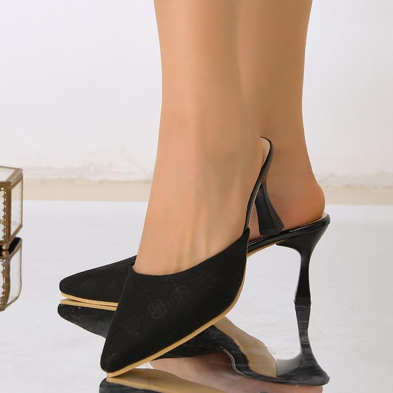 Fashion 2024 New Fashion Women's Bow Sexy Slippers Summer Slippers Women's Elegant Sexy Dresses Embroidered High Heel Sandals