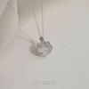 2025 Light Luxury 925 Plated Ruyi Longevity Lock Necklace for Women - High-End Style Pendant