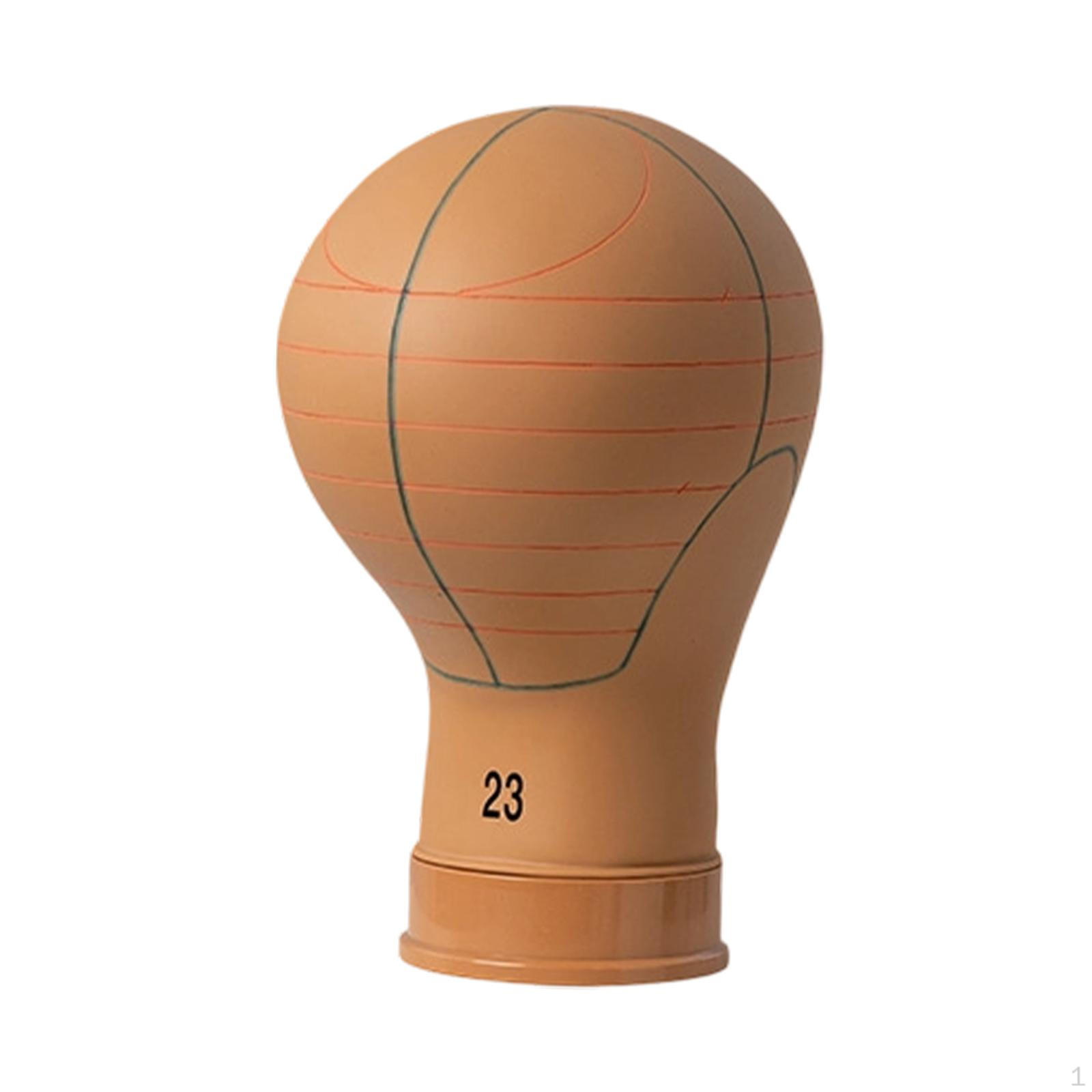 

Mannequin Head Display Stand Insertable Versatile Professional with Guide Lines Holder for Tool L