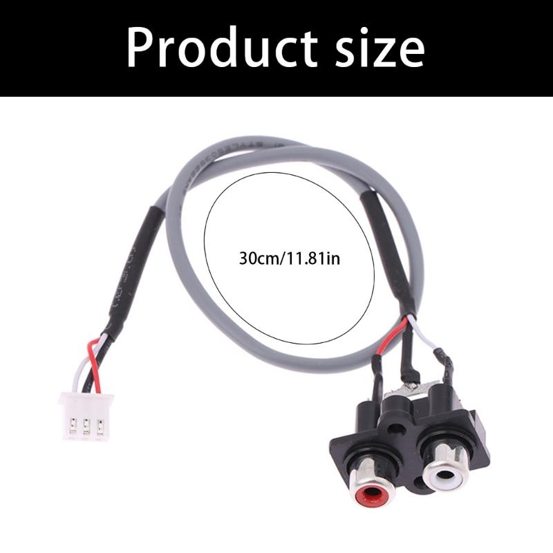 High Fidelities Sound Signal Cable 30cm Length XH 3P Terminals For Professional Sound System Connectivities