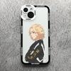 Tokyo Revengers Anime Phone Case For iPhone 16 15 14 13 12 11 Pro Max XS X XR 7 8 SE Covers Transparent Fundas