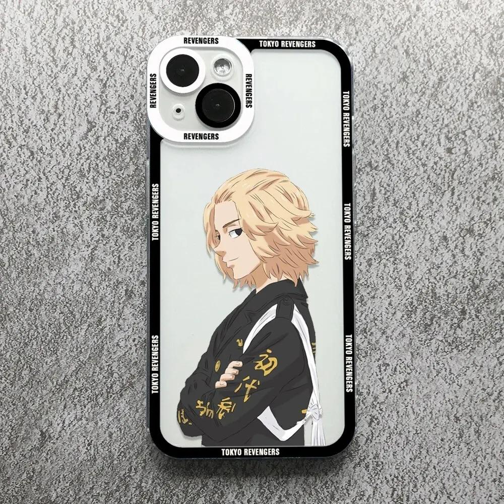 Tokyo Revengers Anime Phone Case For iPhone 16 15 14 13 12 11 Pro Max XS X XR 7 8 SE Covers Transparent Fundas