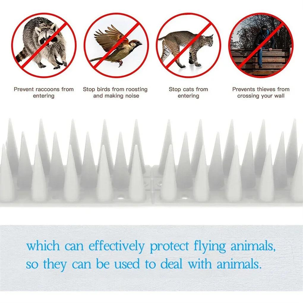 1ks venkovní plastové bezpečnostní plotové hroty Odpuzovače ptáků pro kočky dostupné na farmách sadů pro holuby Mývalové průhledné hroty