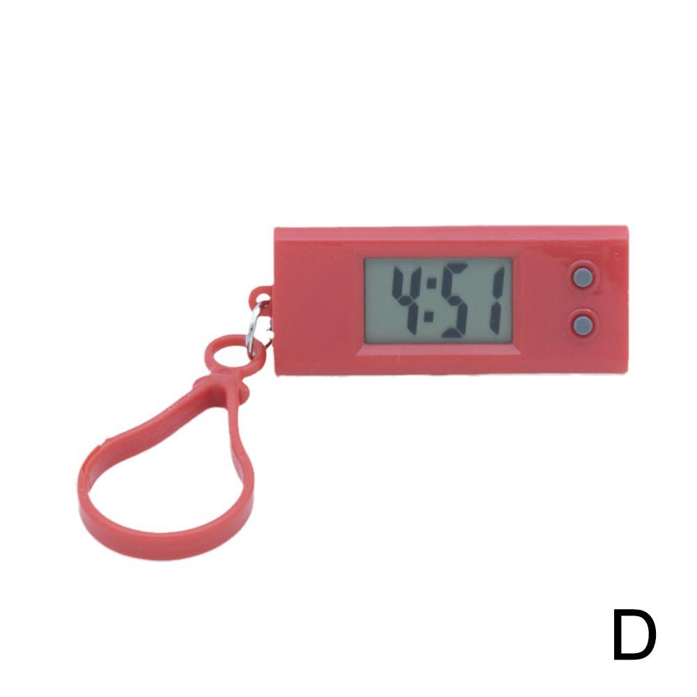 Mini LCD Digital Clock Bedroom Simple Small Electronic Watch Portable Old Man Big Word Table Student Exam Mute Desktop Clock