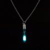 Turquoise Pendant Stylish Pendant Necklace Attractive Glass Glowing AVE