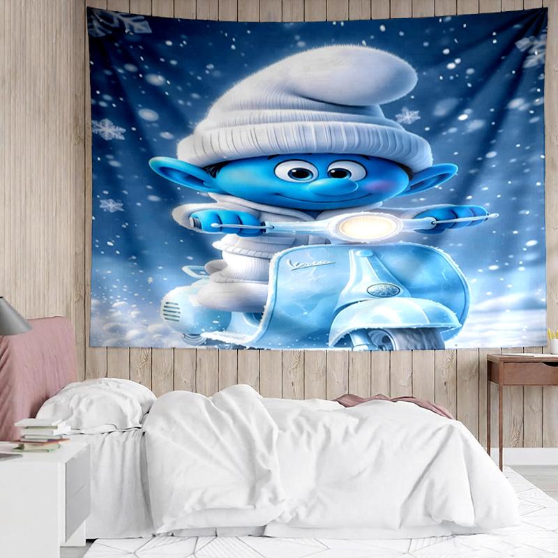 1PC The Blue Cheese Adventure Tapestry Accessories Playroom Tapestry, for Bedroom,Livingroom, dormitory Room Wall Decor Fan Birthday Gifts
