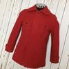 Heavy Wool Coat Outer 38 Men S-M Red Concealed Front